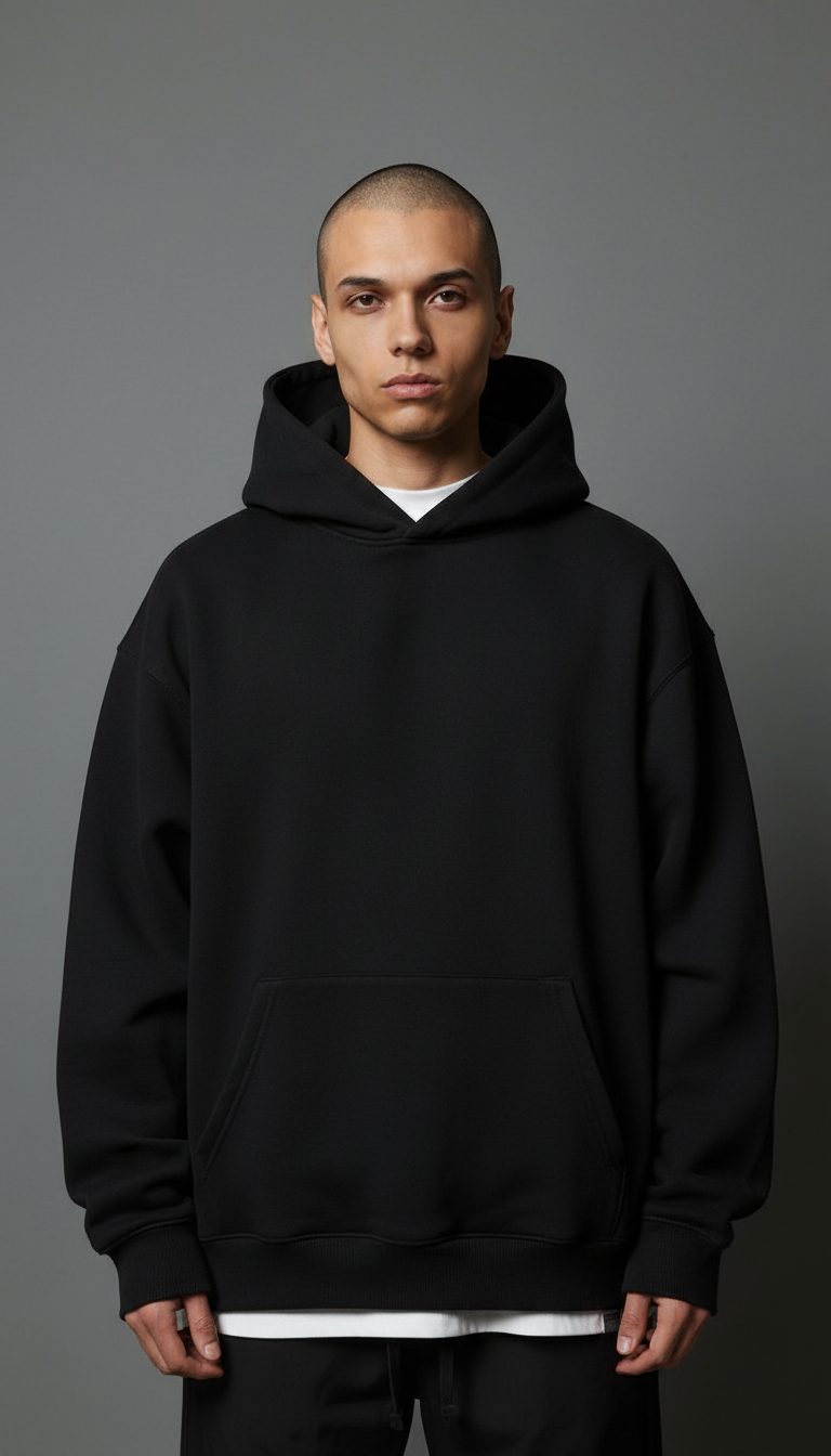 BLACK  HOODIE